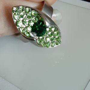 Adjustable Green Ring